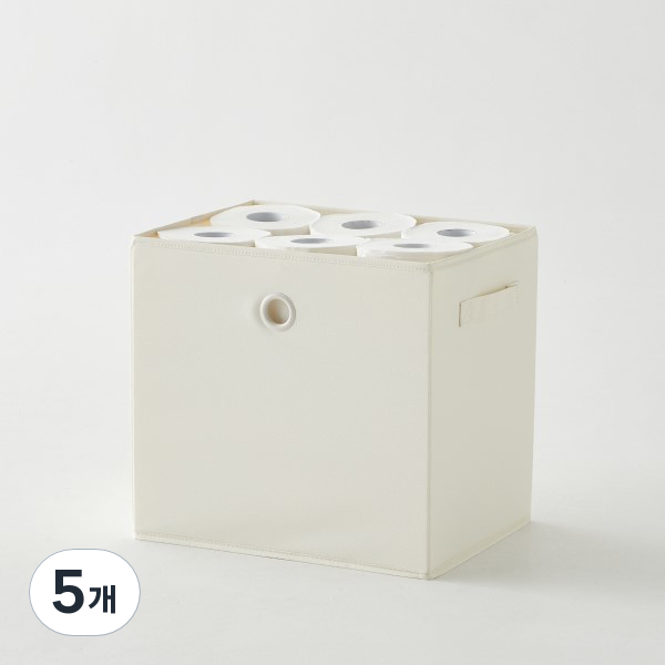 한샘 샘 폴리 수납 바스켓, 크림, 5개쿠폰할인 상세 이미지 1