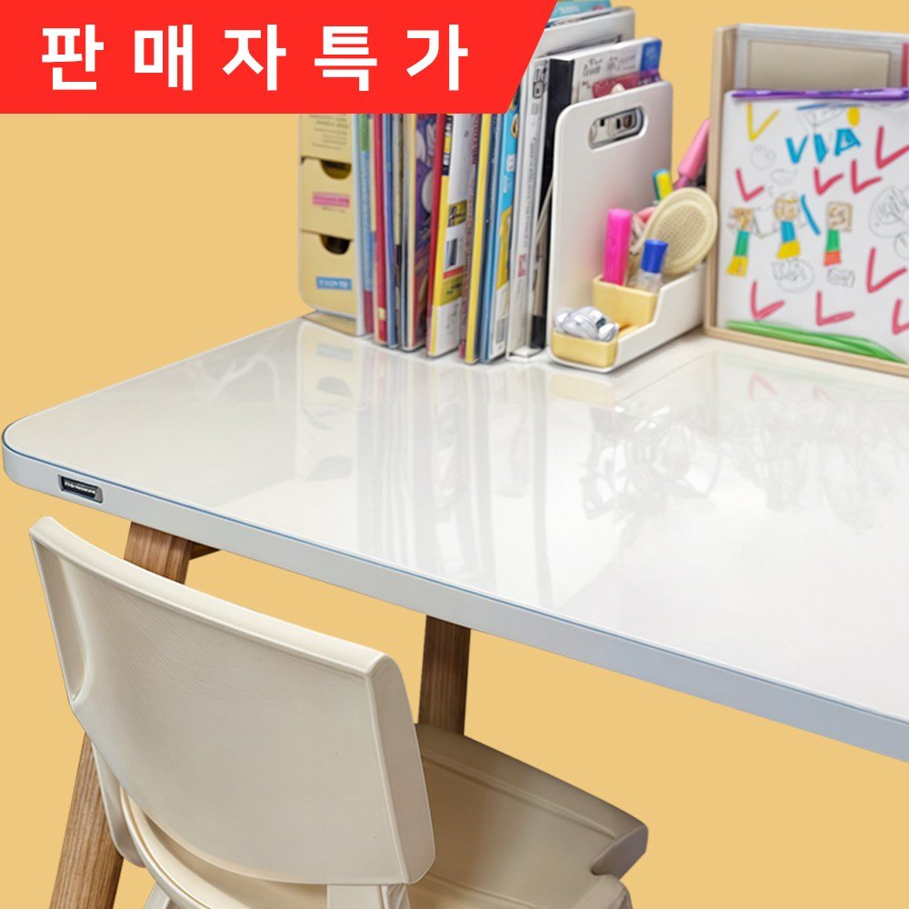 리바트 프레일 1500 전면책상 좌형 방문설치, 그레이(상판) + 화이트(책장) 상세 이미지 2