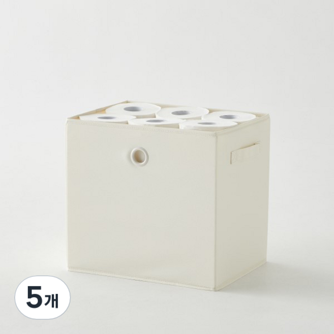 한샘 샘 폴리 수납 바스켓, 크림, 5개쿠폰할인