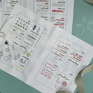 프랑스 자수 스티치 북 패턴 도안 핸드메이드 자수 교본 기법서, 상세페이지 참조, 1개