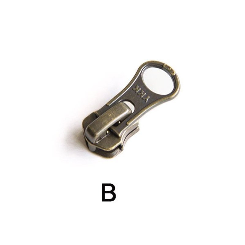5pcs ykk 5 청동 금속 지퍼 슬라이더 자동 잠금 풀러 헤드 5 금속 지퍼 재봉, b 상세 이미지 2