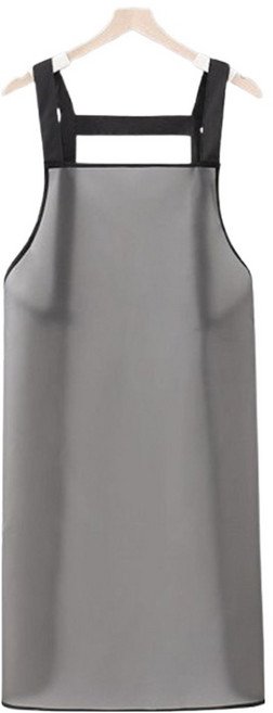 바른리빙 H형 방수 우레탄 앞치마 95cm, 블랙, 1개