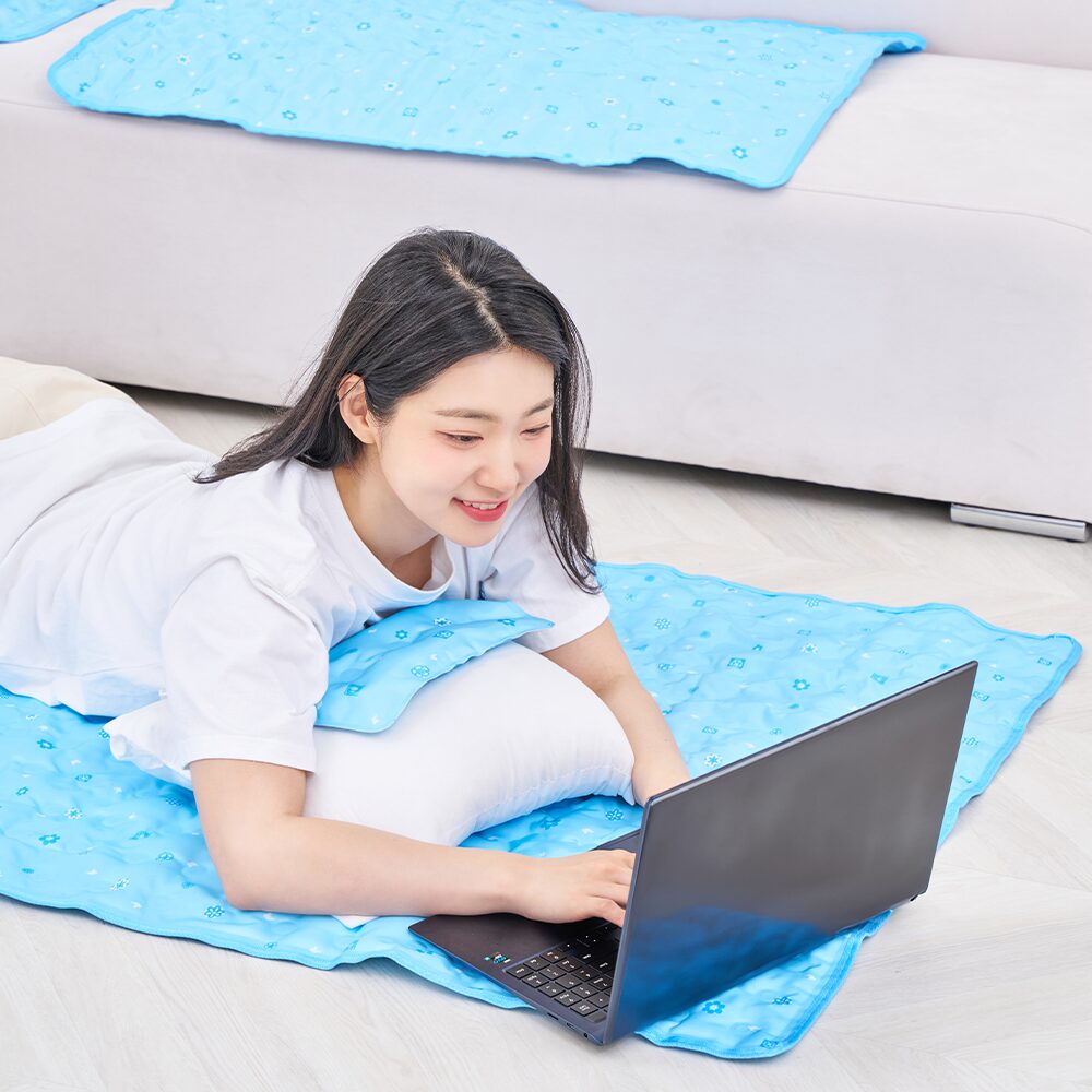 사롬사리 냉감 매트, 블루, 쿨매트 상세 이미지 1