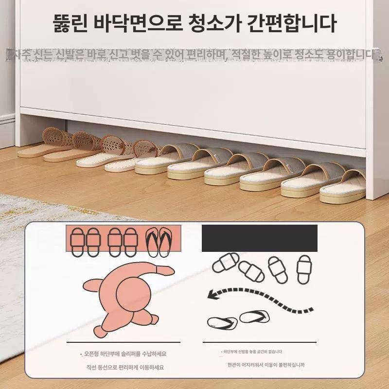 슬림장 현관 틈새 공간절약 정리대 철제 원룸 수납, 웜화이트 3단 50cm 상세 이미지 2