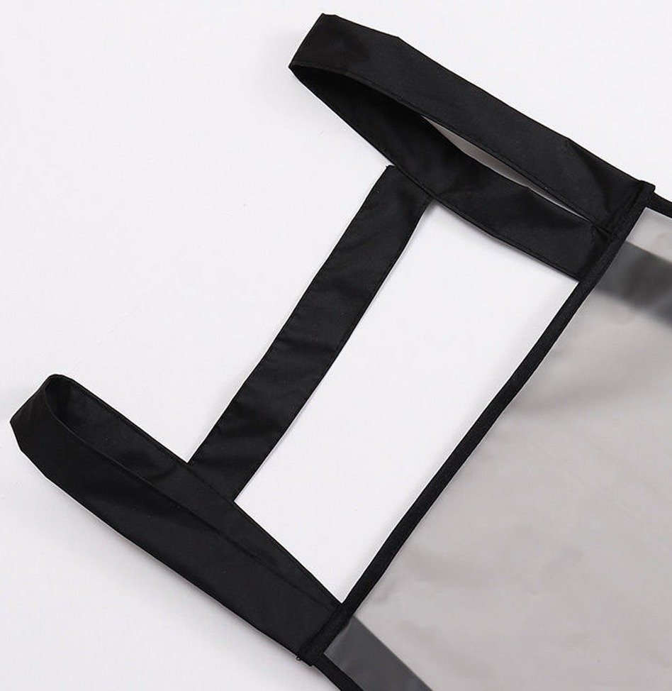 바른리빙 H형 방수 우레탄 앞치마 95cm, 블랙, 1개 상세 이미지 1