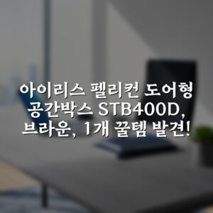 아이리스 펠리컨 도어형 공간박스 STB-400D, 브라운, 1개 꿀템 발견!